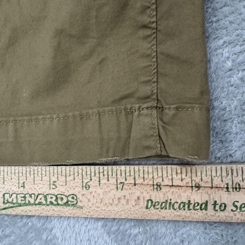 NWT American Eagle Shorts Mens 28x12 Brown Flat Front Chino Longer Length Flex - Picture 12 of 15